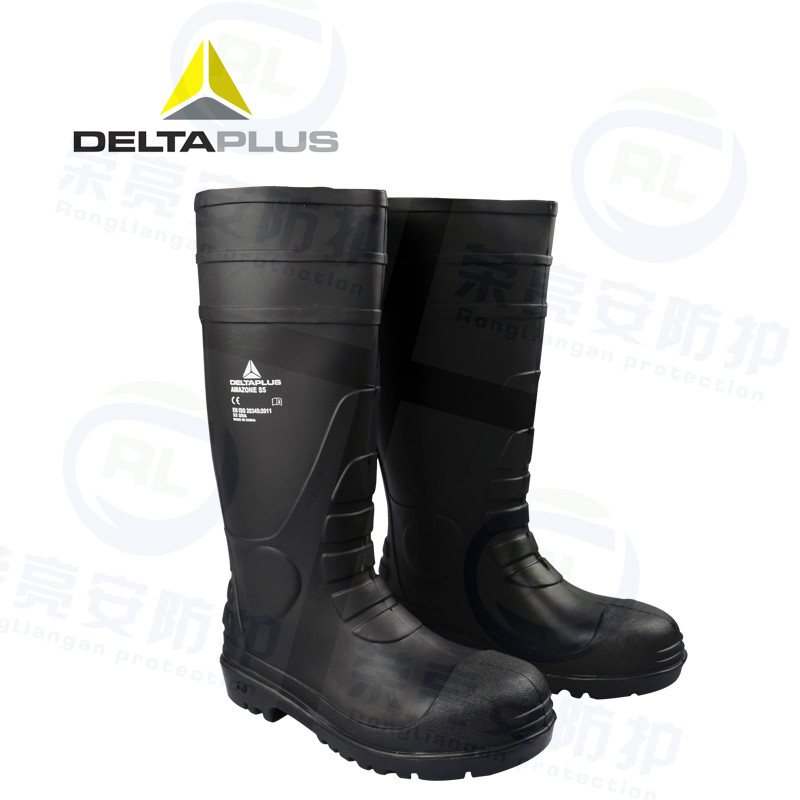 代尔塔301407 PVC高帮安全靴 防砸防刺穿
