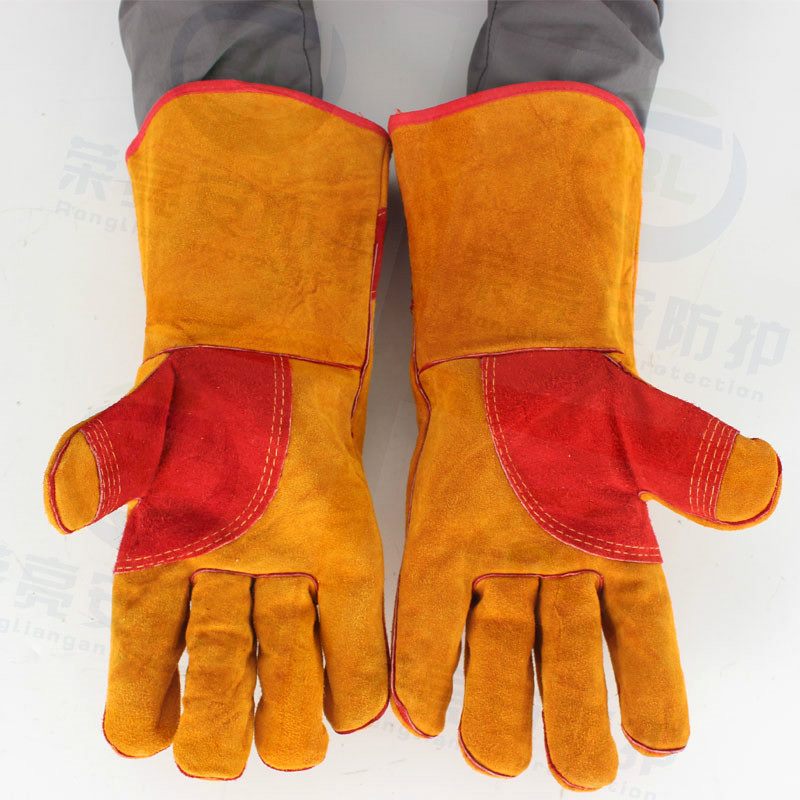 加长牛皮电焊手套