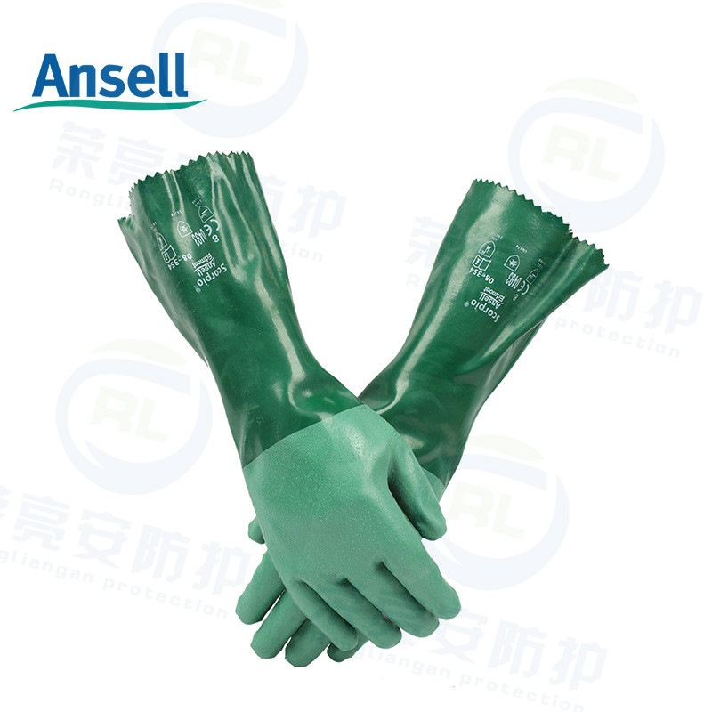 安思尔8-354氯丁橡胶防化手套