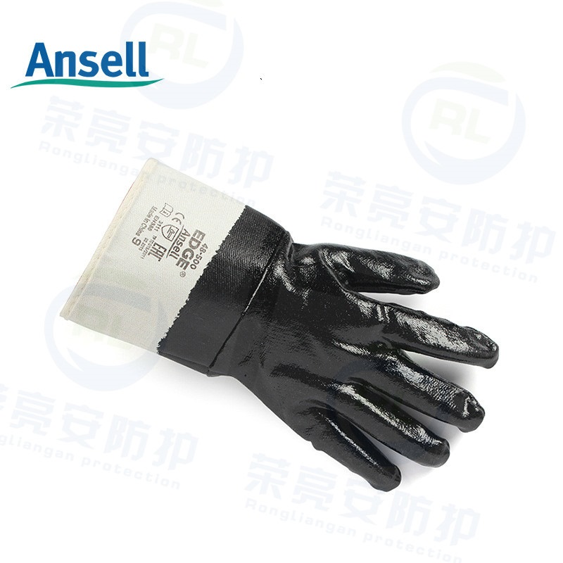 安思尔48-500丁腈涂层抗油抗液体手套